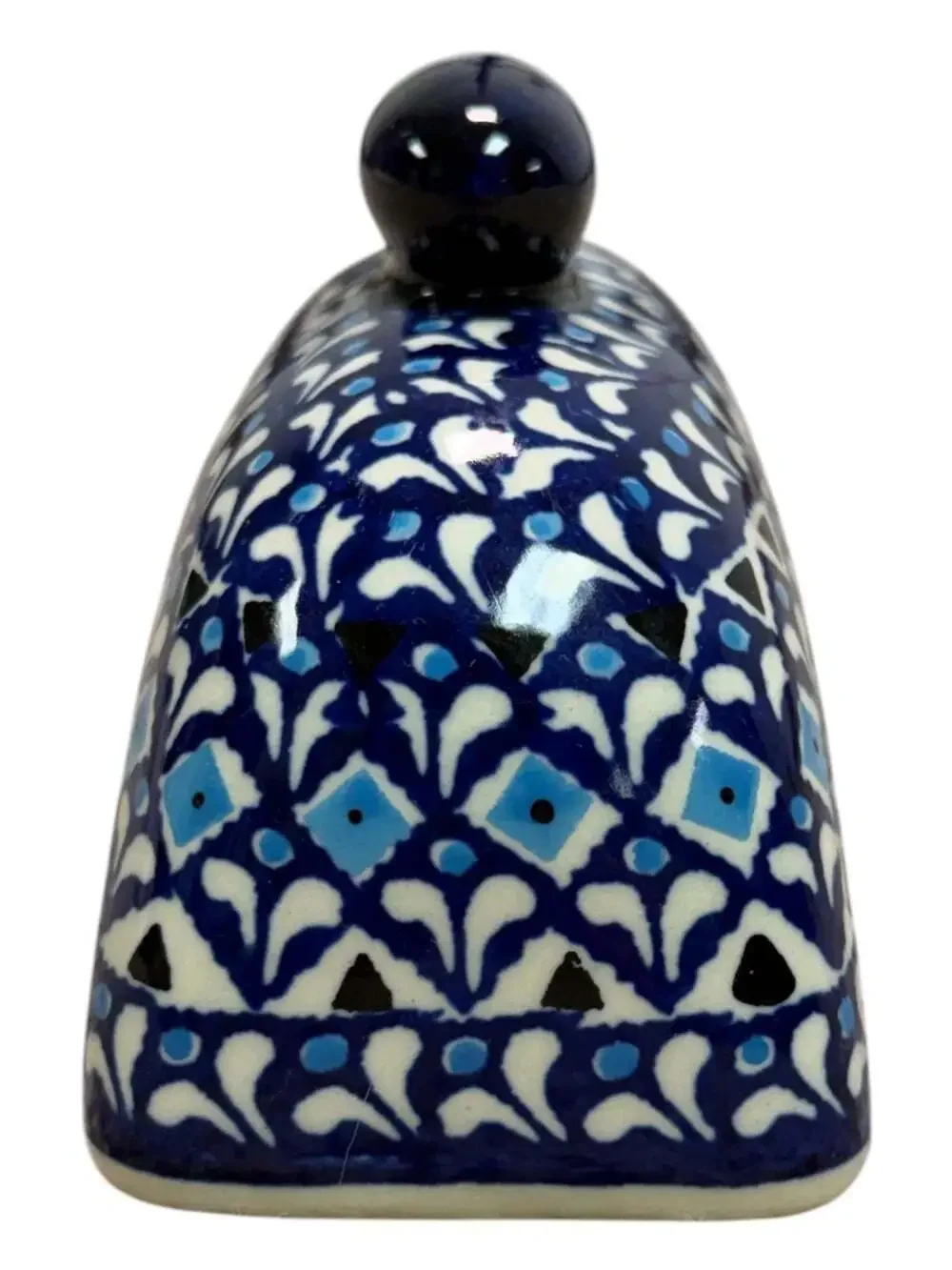 Ceramika Artystyczna Polish Pottery U1732 Grecian Blooms Butter Dish UNIKAT